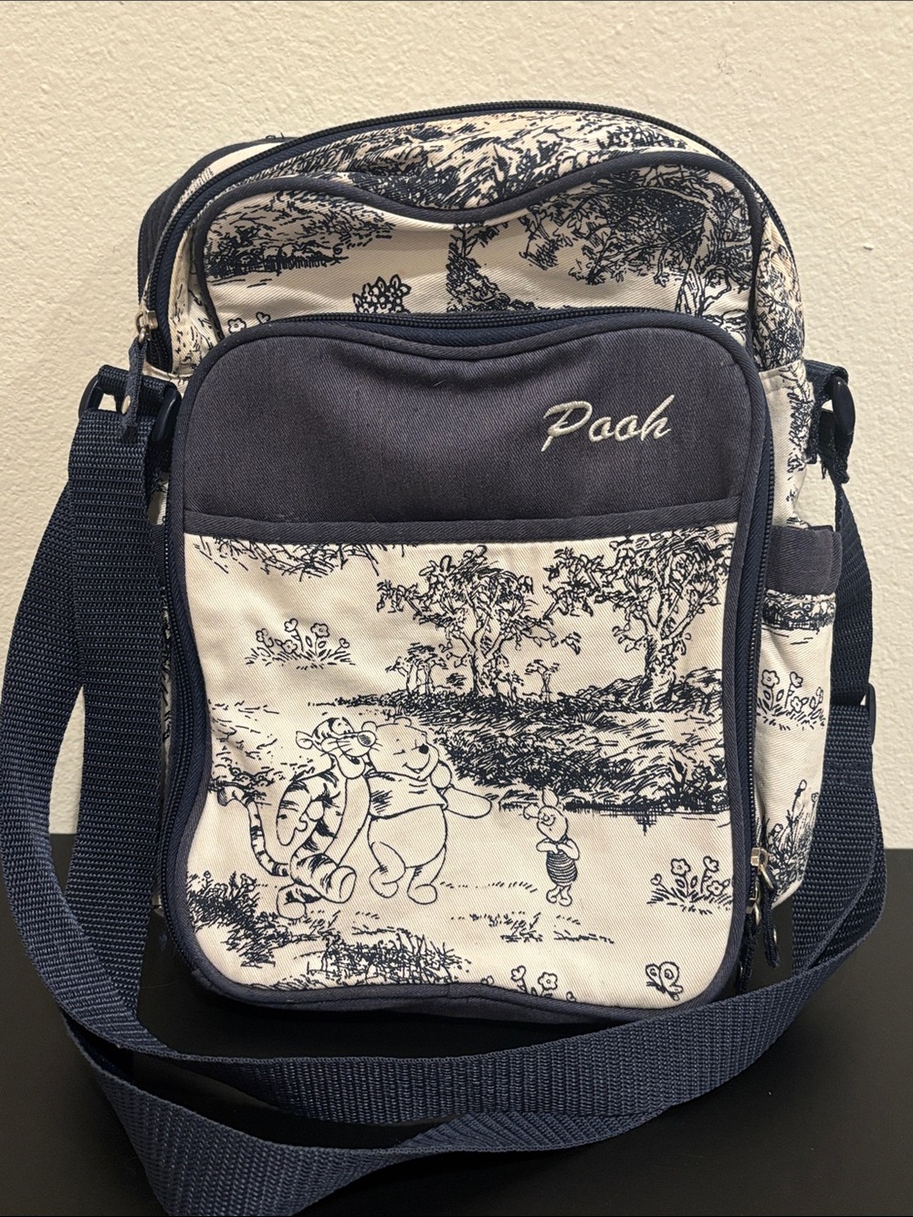 Vintage Disney Classic Winnie the Pooh Mini Diaper / Crossbody Messenger Bag